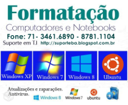 Formatação em Notebook e Micros Salvador-ba