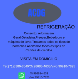 Acdg Refrigeração conserto em geral