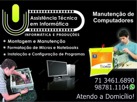 Formatação Windows 10,Antivirus, Pacote Office, Salvador Bahia