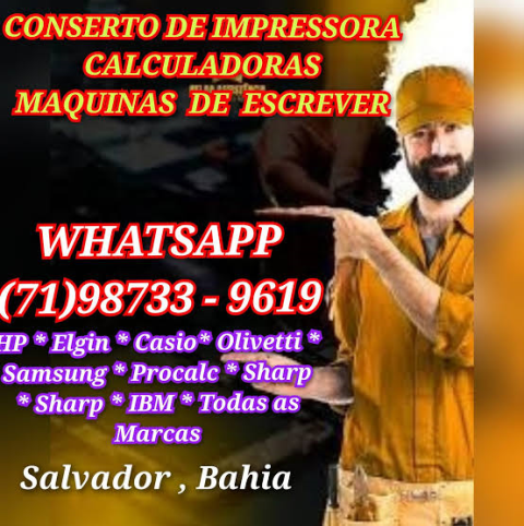 Manutenção de Impressora (71)98733-9619 em Salvador